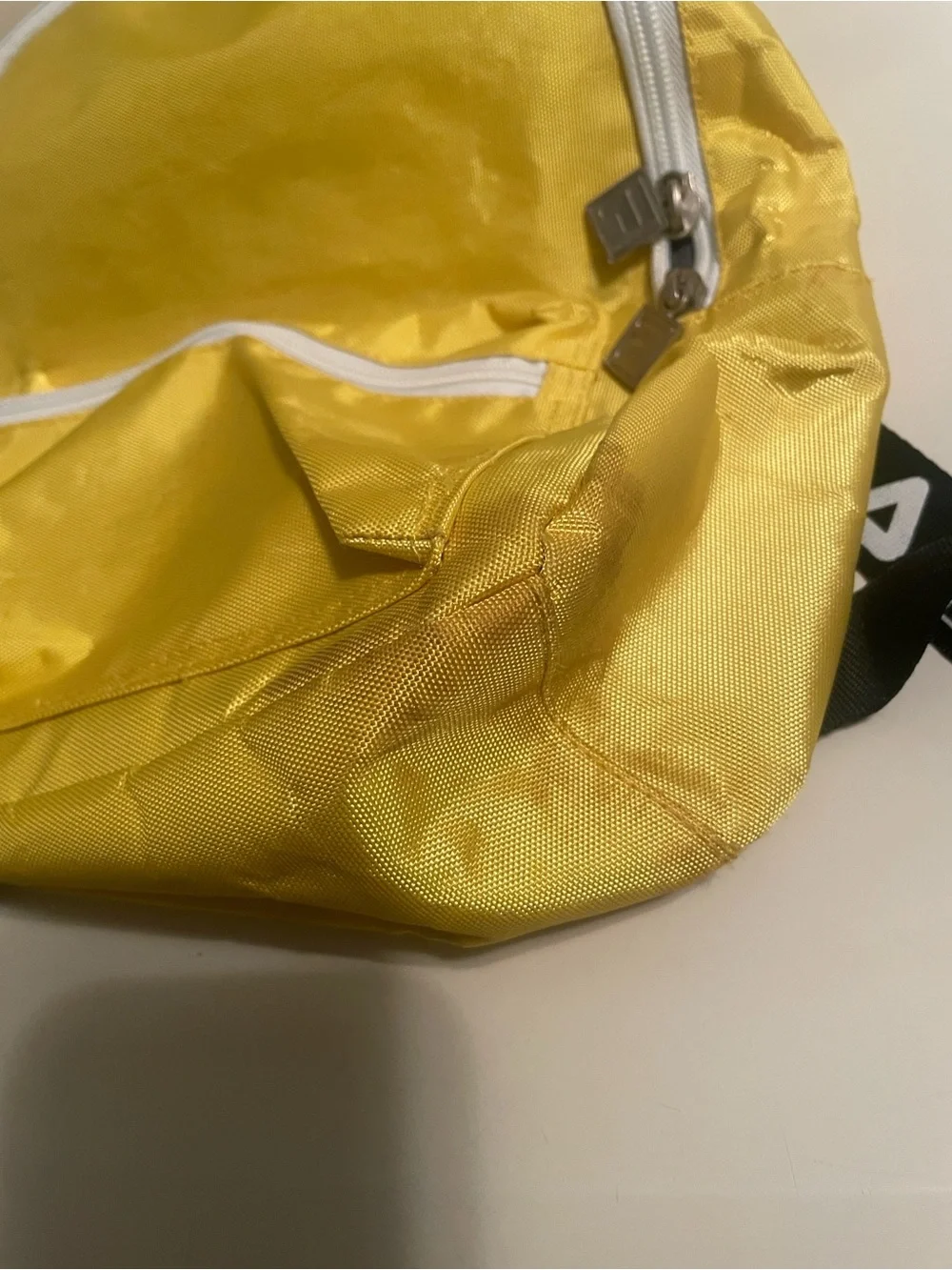 FILS Yellow Men's Backpack with White Zippers